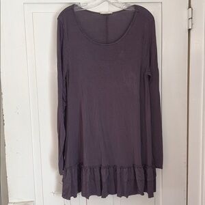 Easel Women's Flowy Long Sleeve Purple Dress Size Medium Comfy Casual